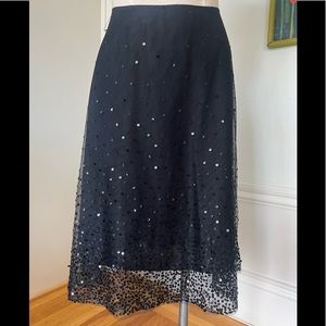 Black Sequined Skirt, Size 8